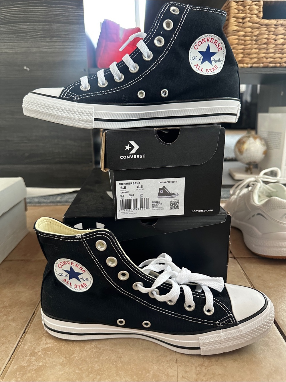Converse Black High Top Chuck Taylor Sneakers